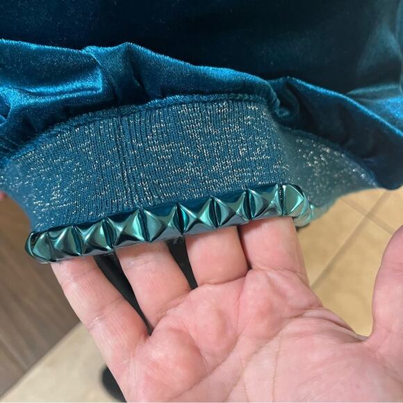 Upcycled Velour Track Jacket Size 1X Women's Y2K bright - Picture 6 of 6